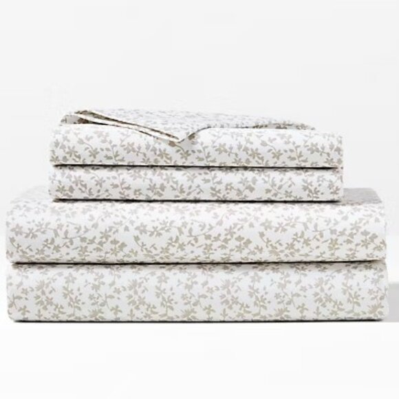 Ralph Lauren Home Spencer Grey Sateen Flora King Pillowcase Set NWT - Picture 2 of 8